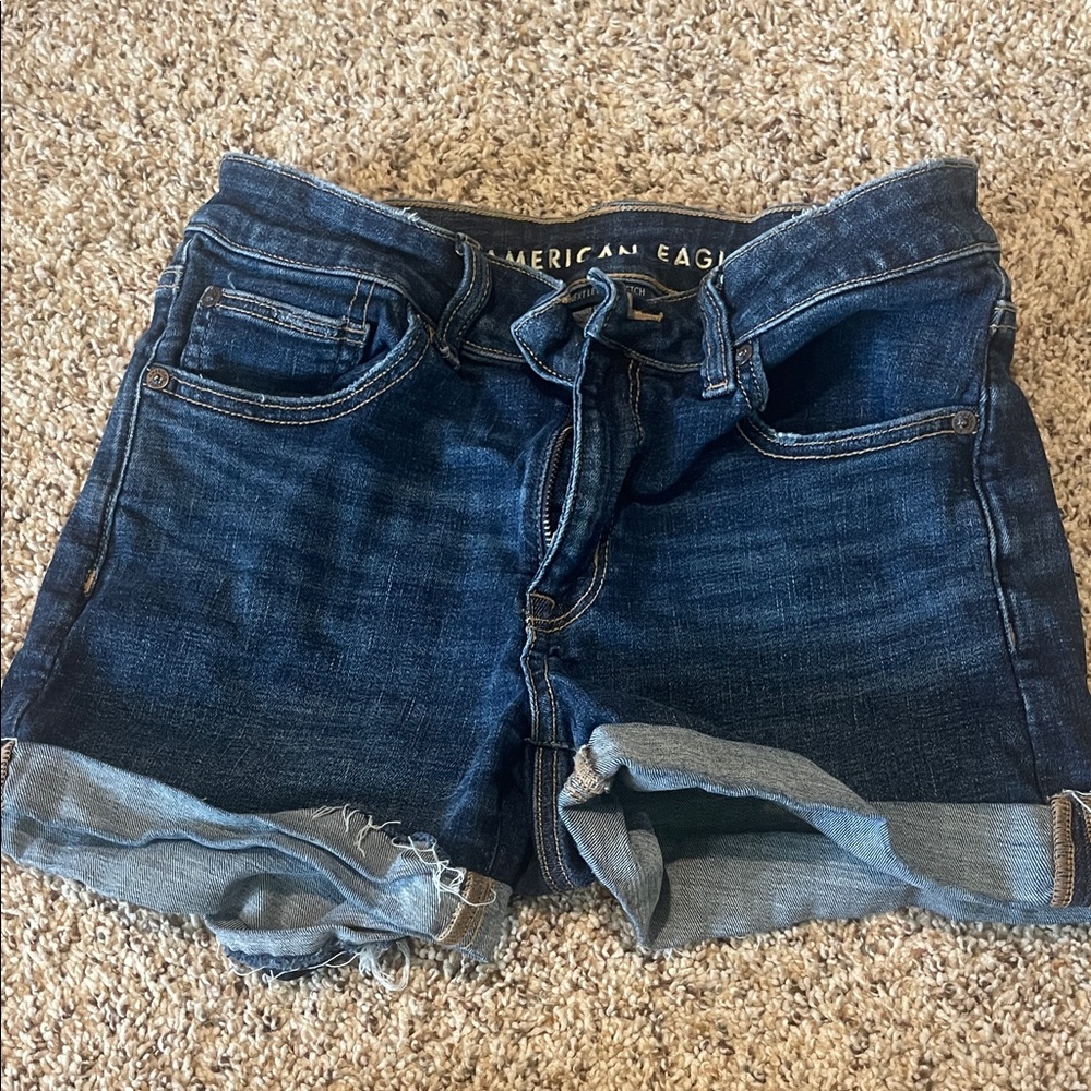 American Eagle Outfitters Dark Blue Jean Shorts